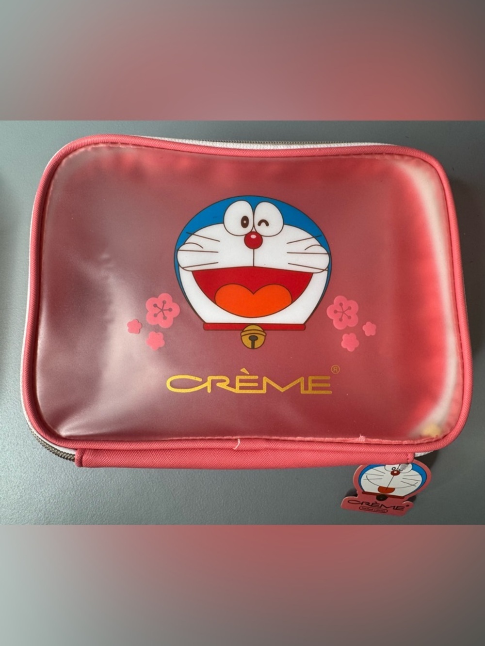 The Crème shop x Doraemon Limited Edition lucky lunar makeup bag large zippered